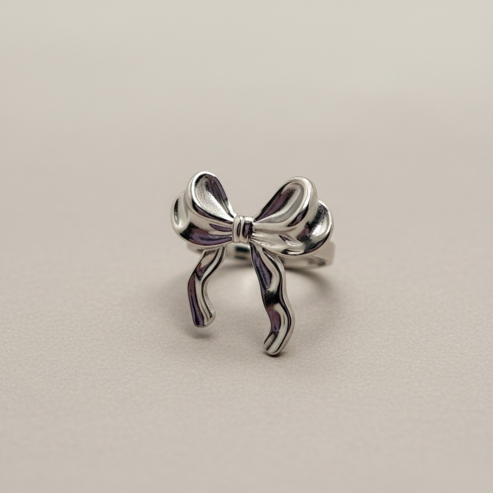 Silver Bow Ring